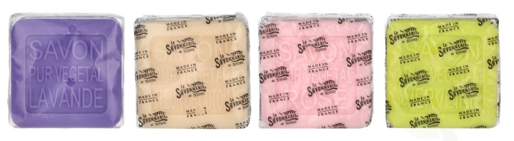 La Savonnerie De Nyons Soap Bar Set 4 Pcs - Cat 400 g 4x100gr - Lavender/Verbena/Cottonflower/Rose i gruppen SKÖNHET & HÄLSA / Hudvård / Kroppsvård / Handtvål hos TP E-commerce Nordic AB (D21228)