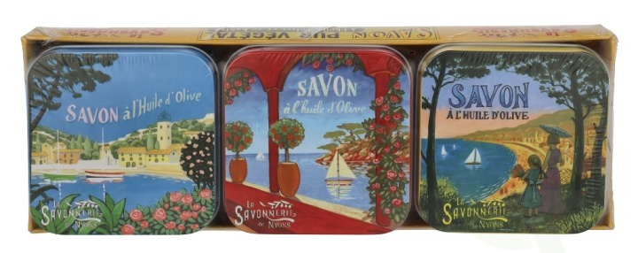La Savonnerie De Nyons Soap Bar Set 3 Pcs - Mediterran. Lake 300 g 3x100gr i gruppen SKÖNHET & HÄLSA / Hudvård / Kroppsvård / Handtvål hos TP E-commerce Nordic AB (D21229)