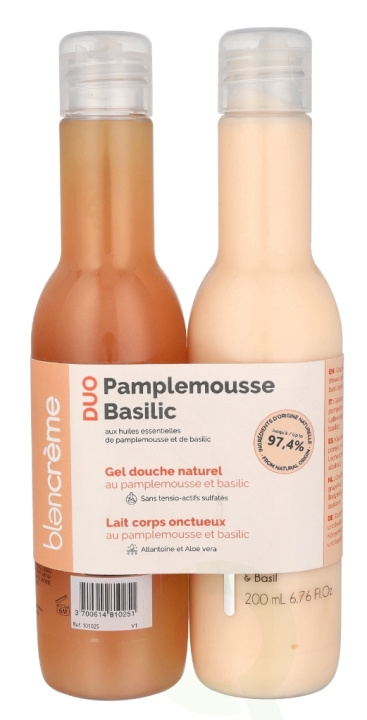 Blancreme Shower Gel + Creamy Body Milk Duo 400 ml 2x200 ml Grapefruit & Basil i gruppen SKÖNHET & HÄLSA / Presentkit / Presentkit För Henne hos TP E-commerce Nordic AB (D21259)