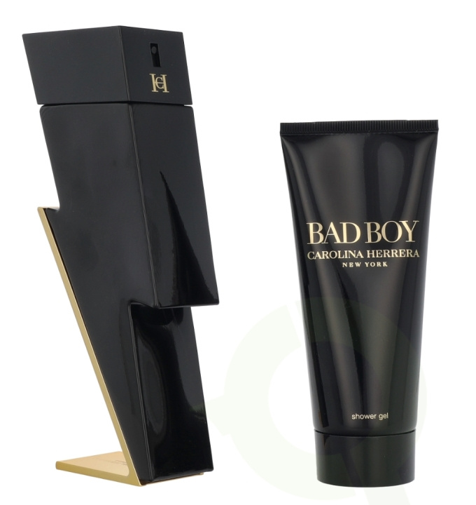 Carolina Herrera Bad Boy Giftset 200 ml Edt Spray 100 ml/Shower Gel 100ml i gruppen SKÖNHET & HÄLSA / Presentkit / Presentkit För Honom hos TP E-commerce Nordic AB (D21276)