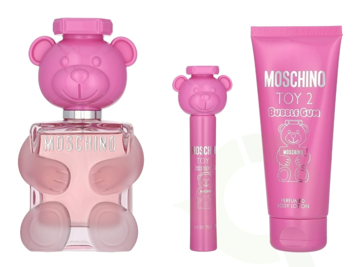Moschino Toy 2 Bubble Gum Giftset 110 ml Edt Spray 100ml/Body Lotion 100ml/Edt Spray 10ml i gruppen SKÖNHET & HÄLSA / Presentkit / Presentkit För Henne hos TP E-commerce Nordic AB (D21321)