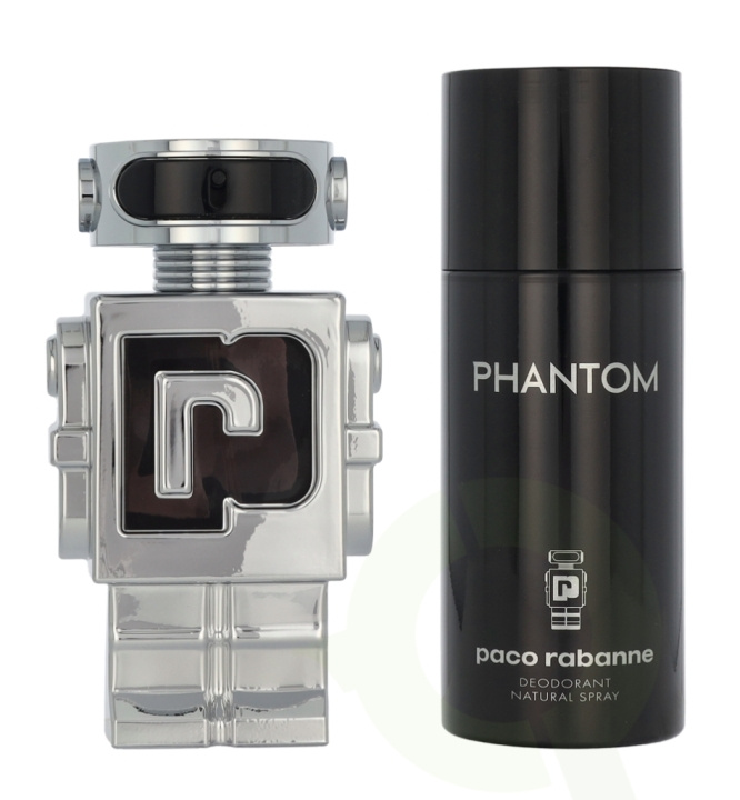 Paco Rabanne Phantom Giftset 250 ml Edt Spray 100 ml / Deodorant Spray 150 ml i gruppen SKÖNHET & HÄLSA / Doft & Parfym / Parfym / Parfym för honom hos TP E-commerce Nordic AB (D21329)