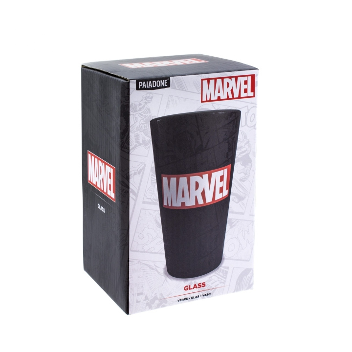 Marvel Logo Glas i gruppen SPORT, FRITID & HOBBY / Roliga prylar / Muggar hos TP E-commerce Nordic AB (D21406)