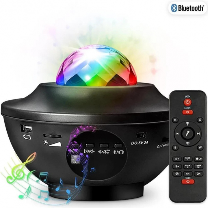 Party Fun Lights Galaxy Bluetooth-högtalare med fjärrkontroll (605604) i gruppen HEMELEKTRONIK / Ljud & Bild / Högtalare & Tillbehör / Bluetooth-högtalare hos TP E-commerce Nordic AB (D21434)