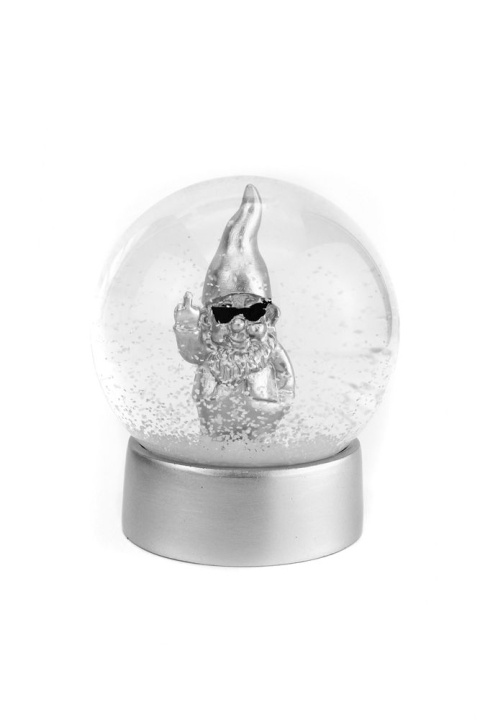 Winkee Snow Globe - Snöglobe Gnome - Silver i gruppen SPORT, FRITID & HOBBY / Roliga prylar / Övrigt hos TP E-commerce Nordic AB (D21446)