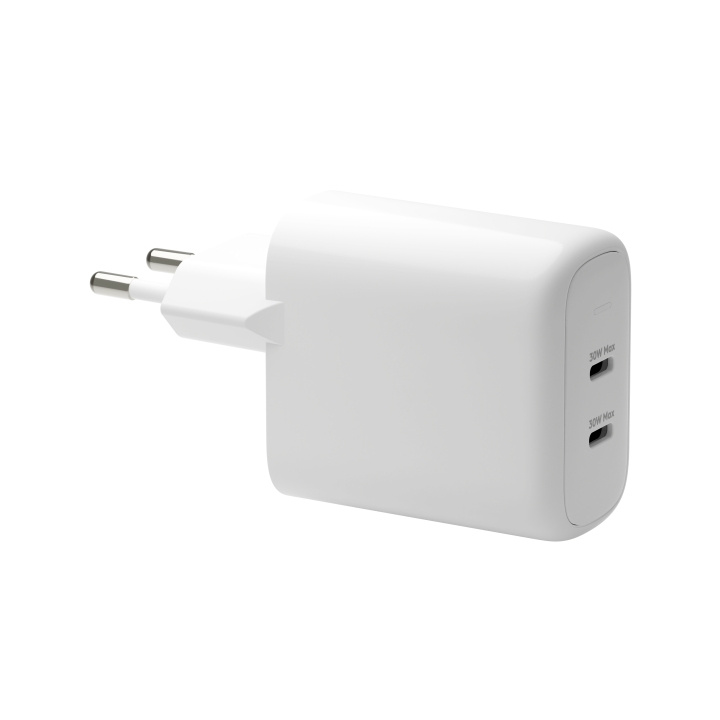dbramante1928 Re-charge Pro - EU väggladdare - 2x USB-C 30W - Vit i gruppen SMARTPHONE & SURFPLATTOR / Laddare & Kablar / Väggladdare / Väggladdare Typ C hos TP E-commerce Nordic AB (D21476)