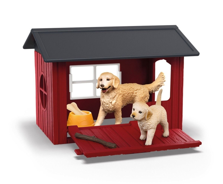 Schleich Hundkennel med 2 golden retrievers - (42722) i gruppen LEKSAKER, BARN- & BABYPRODUKTER / Leksaker / Lekset hos TP E-commerce Nordic AB (D21499)