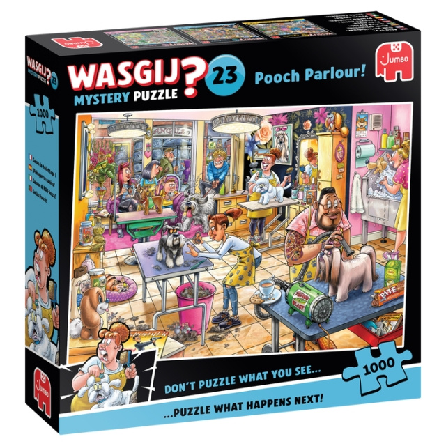 Wasgij Mysterium - #23 - Pooch Parlour! (1000 bitar) i gruppen SPORT, FRITID & HOBBY / Hobby / Pussel hos TP E-commerce Nordic AB (D21508)