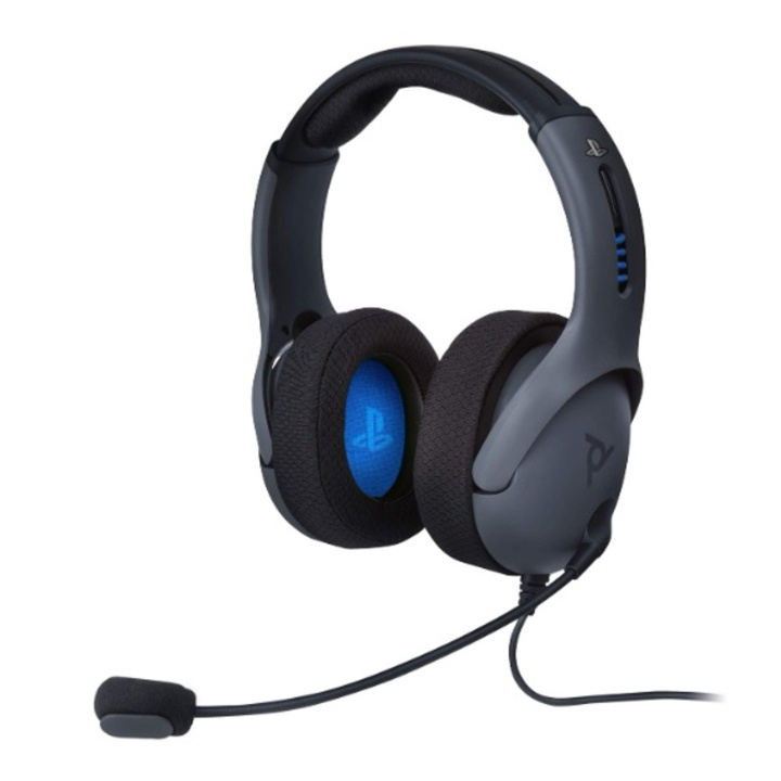 PDP Gaming Playstation 4 trådbundet headset LVL50 grå i gruppen DATORER & KRINGUTRUSTNING / Gaming / Headset hos TP E-commerce Nordic AB (D21521)