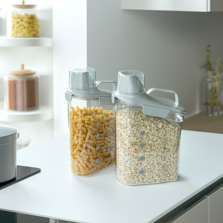 Scandinavian Collection Container with Measuring Cup - 2 Pack i gruppen HEM, HUSHÅLL & TRÄDGÅRD / Köksredskap / Övriga köksredskap hos TP E-commerce Nordic AB (D21554)