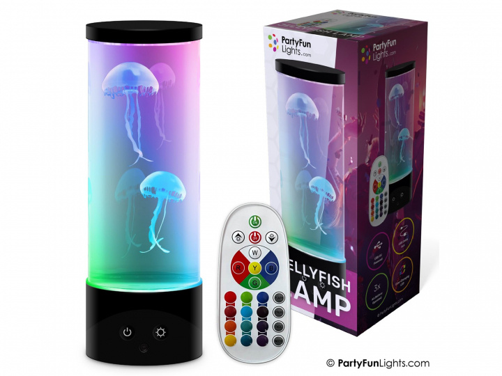 Party Fun Lights Jellyfish lampa med fjärrkontroll - H: 30 cm (605403) i gruppen SPORT, FRITID & HOBBY / Roliga prylar / Övrigt hos TP E-commerce Nordic AB (D21557)