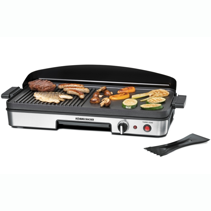 Rommelsbacher Bordsgrill BBQ 2003 1900W Turbo 50X25cm i gruppen HEM, HUSHÅLL & TRÄDGÅRD / Hushållsmaskiner / Brödrostar & Bordsgrillar / Bordsgrillar & Raclette hos TP E-commerce Nordic AB (D21585)