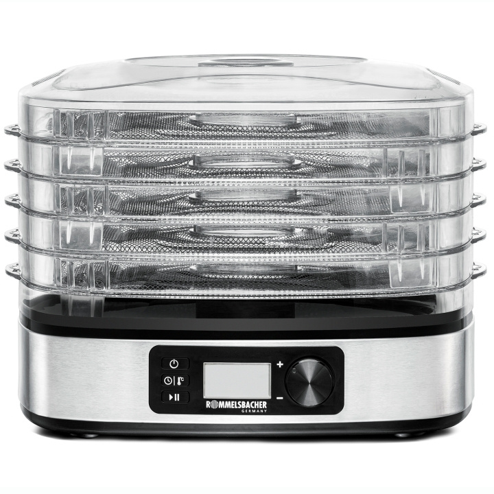 Rommelsbacher Frukt & Svamptork DA 350 350W LCD Timer 5rack i gruppen HEM, HUSHÅLL & TRÄDGÅRD / Köksredskap / Övriga köksredskap hos TP E-commerce Nordic AB (D21588)