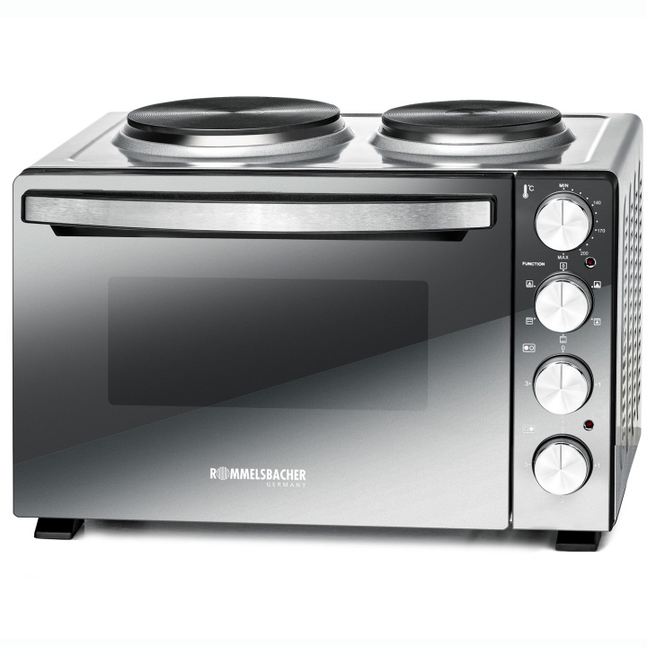 Rommelsbacher Bänkspis med plattor KM 3300 30L Spegelglas 3250W i gruppen HEM, HUSHÅLL & TRÄDGÅRD / Hushållsmaskiner / Bänkspisar & Kokplattor hos TP E-commerce Nordic AB (D21594)