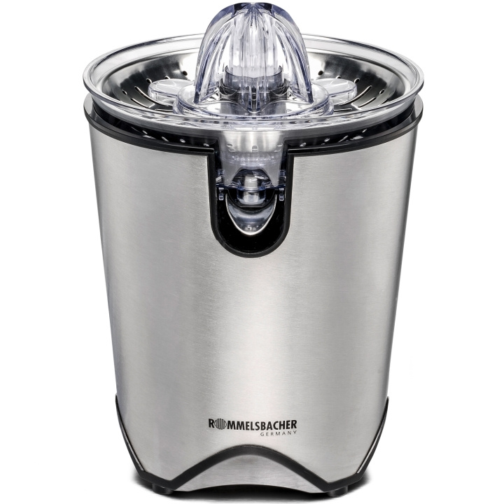 Rommelsbacher Citruspress ZP 60/E Rostfritt stål Powerful Low Noise i gruppen HEM, HUSHÅLL & TRÄDGÅRD / Hushållsmaskiner / Vatten & Juice / Juicepressar hos TP E-commerce Nordic AB (D21623)