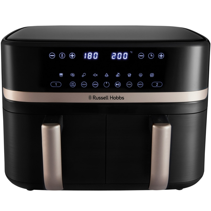 Russell Hobbs Airfryer 27680-56/RH Satisfry Dual Basket Air Fry i gruppen HEM, HUSHÅLL & TRÄDGÅRD / Hushållsmaskiner / Airfryers & fritöser hos TP E-commerce Nordic AB (D21630)