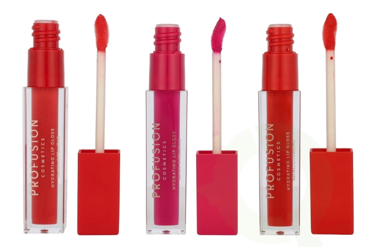 Profusion Cosmetics Lip Gloss Trio Set 15 ml Brights i gruppen SKÖNHET & HÄLSA / Makeup / Läppar / Läppglans & Plumper hos TP E-commerce Nordic AB (D21694)
