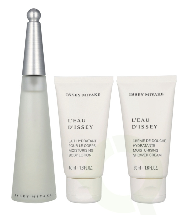 Issey Miyake L\'Eau D\'Issey Giftset 150 ml Edt Spray 50ml/Body Lotion 50ml/Shower Cream i gruppen SKÖNHET & HÄLSA / Presentkit / Presentkit För Henne hos TP E-commerce Nordic AB (D21730)