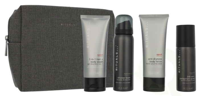 Rituals Homme Men\'s Care Set 240 ml Shower Foam 50ml/2-in1 Hair And Body Wash 70ml/Body Lotion 70ml/Antiperspirant Spray 50ml i gruppen SKÖNHET & HÄLSA / Presentkit / Presentkit För Honom hos TP E-commerce Nordic AB (D21753)