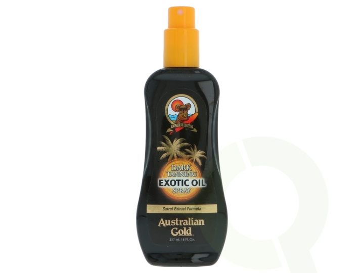 Australian Gold Exotic Oil Spray 237 ml Dark Tannin + Carrot Extract Formula i gruppen SKÖNHET & HÄLSA / Hudvård / Solskydd & Tanning / Solskydd hos TP E-commerce Nordic AB (D21826)