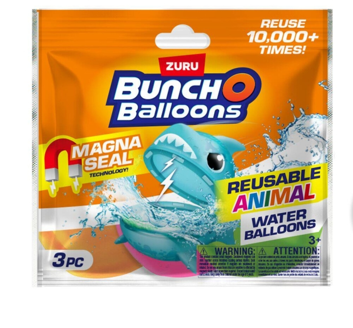 Bunch O \'Balloons Vattenballonger med djur 3 st (56713UQ1) i gruppen LEKSAKER, BARN- & BABYPRODUKTER / Uteleksaker / Badleksaker & Vattenleksaker hos TP E-commerce Nordic AB (D21853)