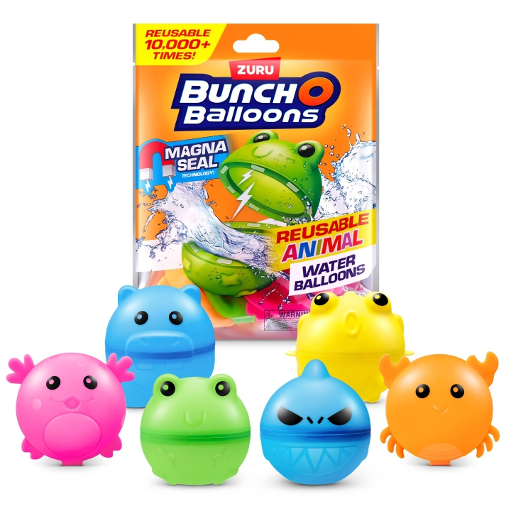Bunch O \'Balloons Vattenballonger med djur 6 st (56714UQ1) i gruppen LEKSAKER, BARN- & BABYPRODUKTER / Uteleksaker / Badleksaker & Vattenleksaker hos TP E-commerce Nordic AB (D21854)