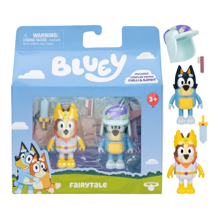 Bluey Bluey Figur 2PK - (90322) i gruppen LEKSAKER, BARN- & BABYPRODUKTER / Leksaker / Figurer, Miniatyrer & tillbehör hos TP E-commerce Nordic AB (D21856)