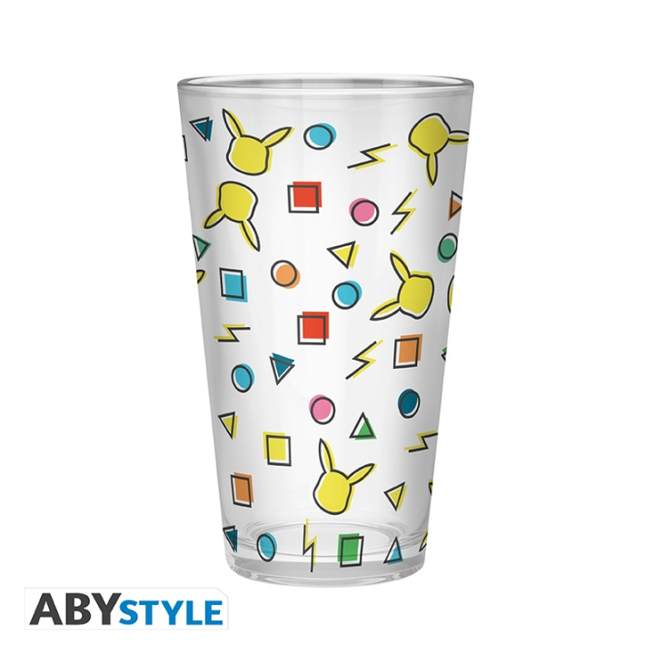 Abysse POKEMON Stort glas - Pikachu-mönster - 400 ml x2 i gruppen SPORT, FRITID & HOBBY / Roliga prylar / Samlarobjekt hos TP E-commerce Nordic AB (D21966)