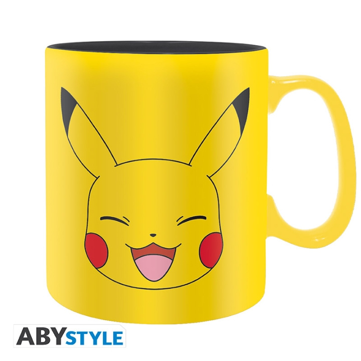 Abysse Pokémon Mugg - Pikachu Ansikte - 460 ml i gruppen SPORT, FRITID & HOBBY / Roliga prylar / Muggar hos TP E-commerce Nordic AB (D21992)