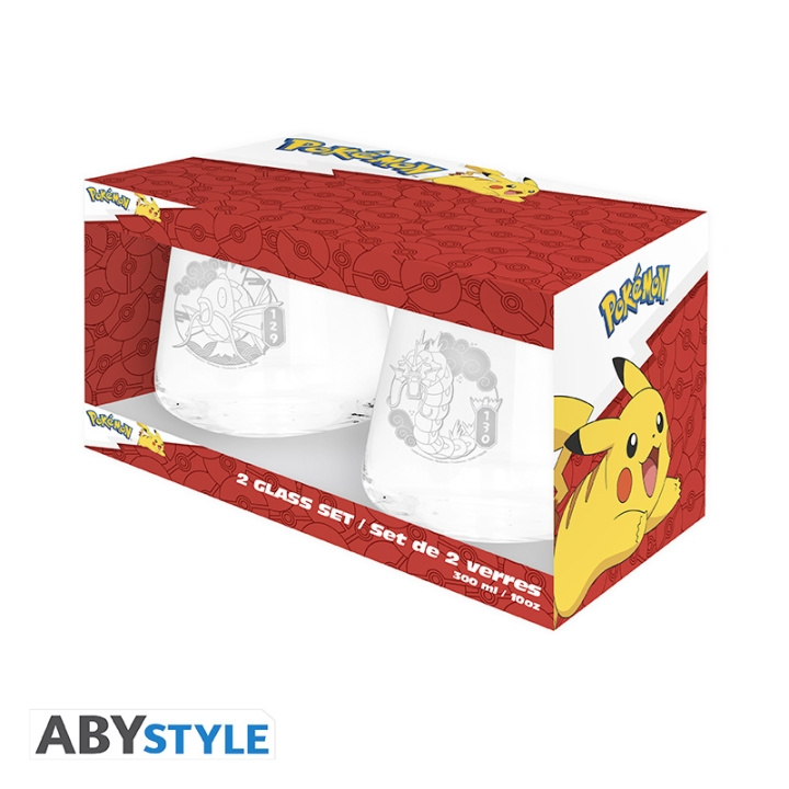 Abysse Pokémon 2 glas - Magikarp & Gyarados Europa - 30cl i gruppen SPORT, FRITID & HOBBY / Roliga prylar / Samlarobjekt hos TP E-commerce Nordic AB (D21999)