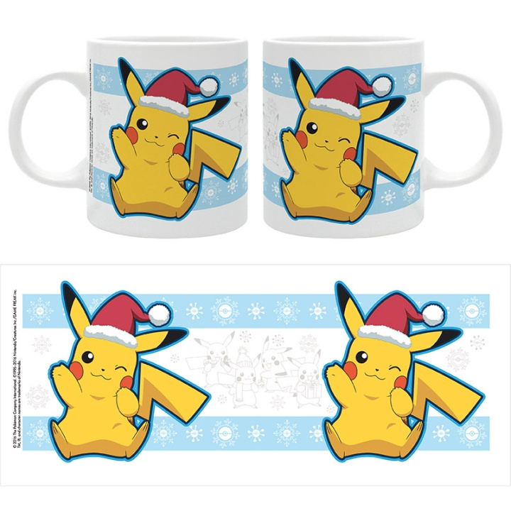Abysse Pikachu-jultomten julmugg - 320ml i gruppen SPORT, FRITID & HOBBY / Roliga prylar / Muggar hos TP E-commerce Nordic AB (D22013)