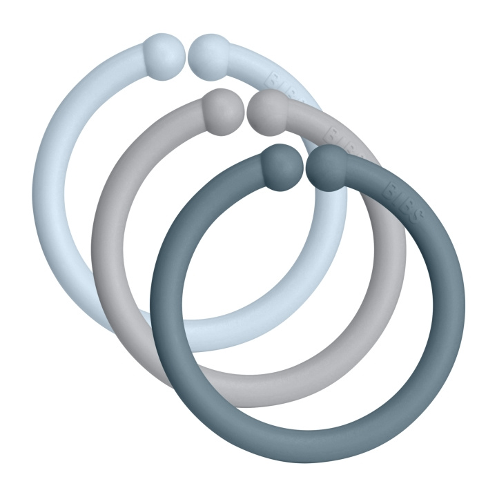 BIBS Loops 12 PACK Babyblå/Cloud/Petrol - (900230) i gruppen LEKSAKER, BARN- & BABYPRODUKTER / Babysaker / Nappar & Bitringar hos TP E-commerce Nordic AB (D22022)