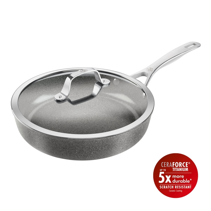 Ballarini Salina keramisk sauterpanna med lock - 28 cm i gruppen HEM, HUSHÅLL & TRÄDGÅRD / Köksredskap / Stekpannor hos TP E-commerce Nordic AB (D22026)