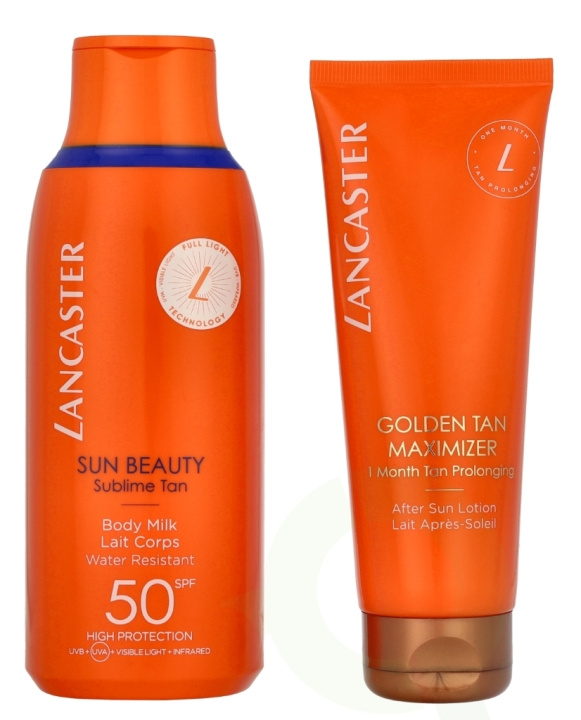 Lancaster My Sun Routine Duo SPF50 Kit 300 ml Sun Beauty Body Milk SPF50 175 ml/Golden Tan Maximizer 125 ml i gruppen SKÖNHET & HÄLSA / Hudvård / Solskydd & Tanning / Solskydd hos TP E-commerce Nordic AB (D22057)