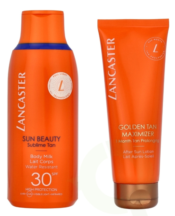 Lancaster Sun Beauty Set 300 ml Body Milk SPF30 175ml/Golden Tan Maximizer 125ml i gruppen SKÖNHET & HÄLSA / Hudvård / Solskydd & Tanning / Solskydd hos TP E-commerce Nordic AB (D22058)