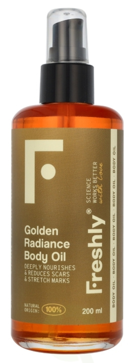 Freshly Cosmetics Golden Radiance Body Oil 200 ml i gruppen SKÖNHET & HÄLSA / Hudvård / Kroppsvård / Body lotion hos TP E-commerce Nordic AB (D22063)