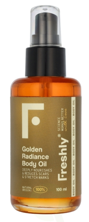 Freshly Cosmetics Golden Radiance Body Oil 100 ml i gruppen SKÖNHET & HÄLSA / Hudvård / Kroppsvård / Body lotion hos TP E-commerce Nordic AB (D22064)