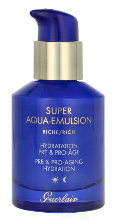 Guerlain Super Aqua-Emulsion - Rich 50 ml For All Skin Types i gruppen SKÖNHET & HÄLSA / Hudvård / Ansiktsvård / Dagkräm hos TP E-commerce Nordic AB (D22110)