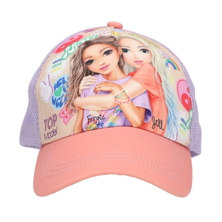 TOPModel Mössa med tryck GIRL POWER - Korall (413511) i gruppen SPORT, FRITID & HOBBY / Accessoarer / Mössor & Kepsar hos TP E-commerce Nordic AB (D22136)
