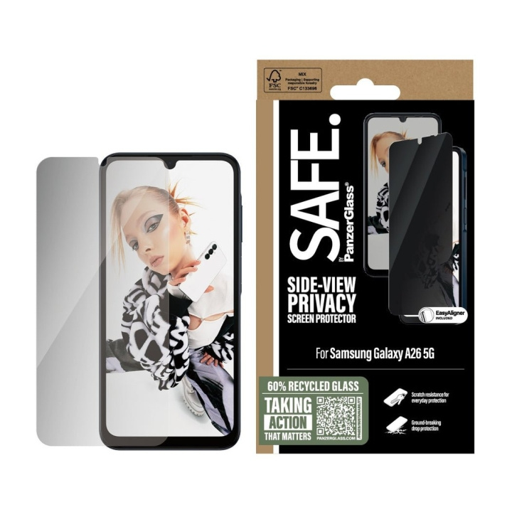 PanzerGlass - SAFE Privacy skärmskydd Galaxy new A26 5G UWF i gruppen SMARTPHONE & SURFPLATTOR / Mobilskydd / Samsung hos TP E-commerce Nordic AB (D22217)