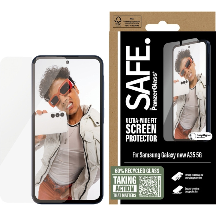 PanzerGlass - SAFE Skärmskydd Galaxy new A36 5G UWF m. Aligner i gruppen SMARTPHONE & SURFPLATTOR / Mobilskydd / Samsung hos TP E-commerce Nordic AB (D22220)