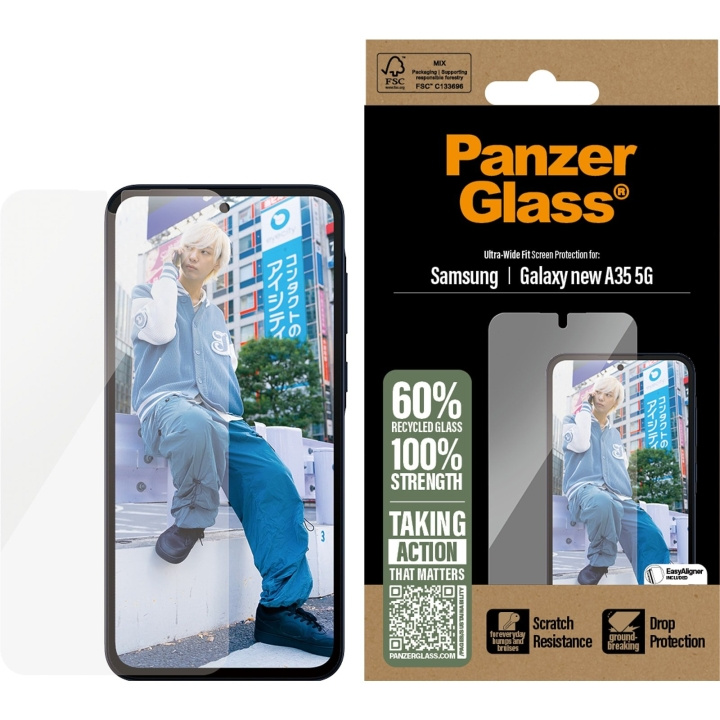 Panzer Glas - Skärmskydd Galaxy new A35 5G Ultra UWF i gruppen SMARTPHONE & SURFPLATTOR / Mobilskydd / Samsung hos TP E-commerce Nordic AB (D22223)