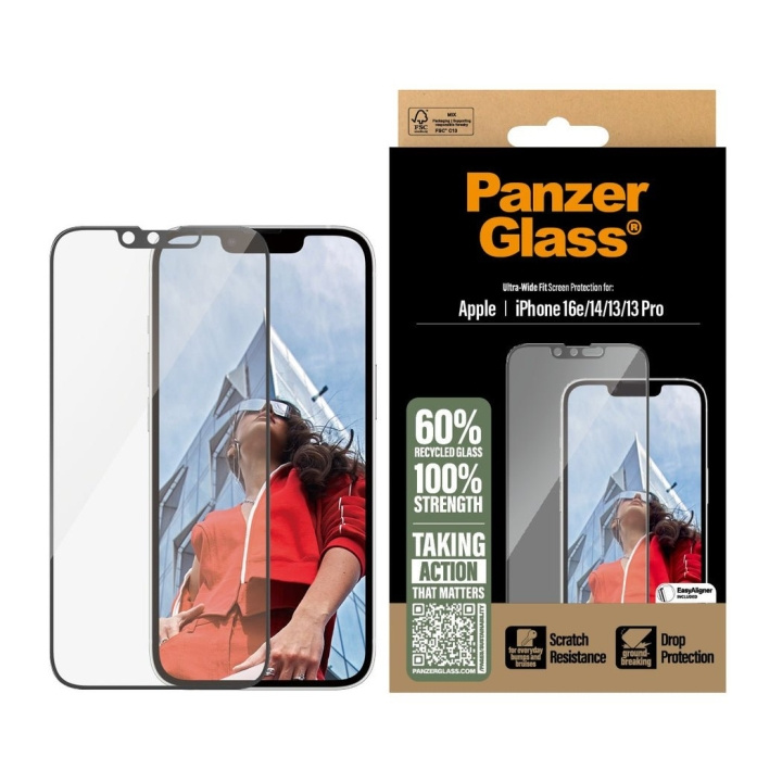 PanzerGlass Skärmskydd - iPhone 16e - 14 - 13 - 13 Pro - Ultra-Wide Fit i gruppen SMARTPHONE & SURFPLATTOR / Mobilskydd / Apple / iPhone 16 hos TP E-commerce Nordic AB (D22232)