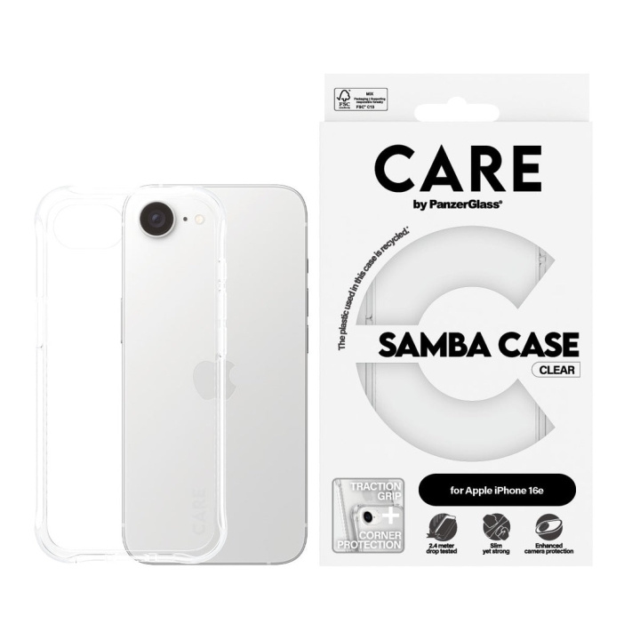 PanzerGlass CARE by PanzerGlass - Fodral - Transparent - iPhone 16e i gruppen SMARTPHONE & SURFPLATTOR / Mobilskydd / Apple / iPhone 16 hos TP E-commerce Nordic AB (D22237)