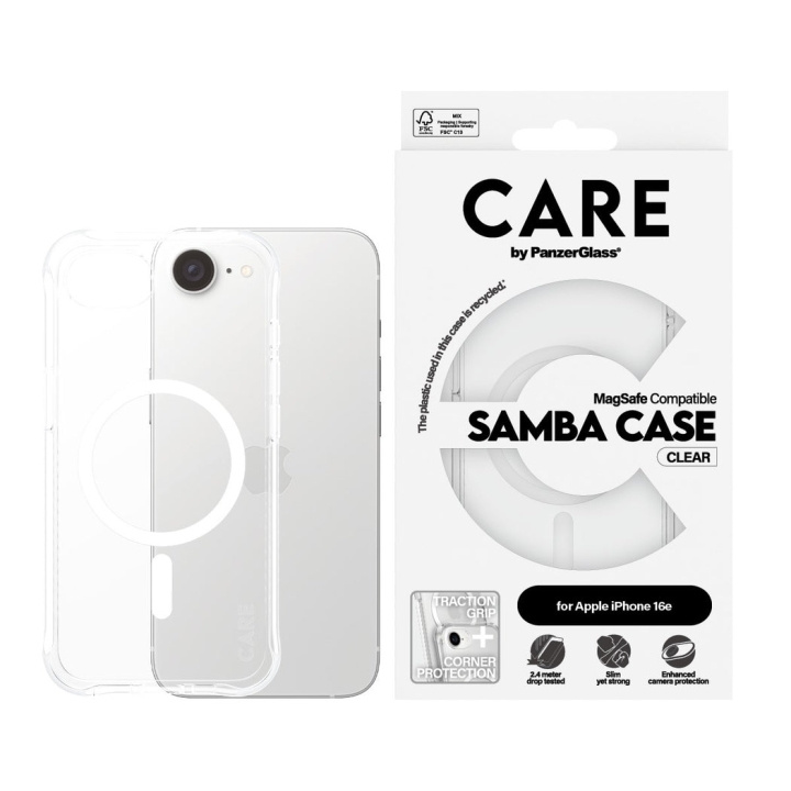 PanzerGlass CARE by PanzerGlass - Fodral - Transparent - iPhone 16e i gruppen SMARTPHONE & SURFPLATTOR / Mobilskydd / Apple / iPhone 16 hos TP E-commerce Nordic AB (D22239)