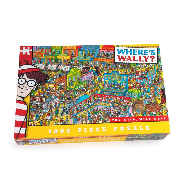 University Games Where\'s Wally - Vilda Vilda Västern - 1000 bitar (710-5925) i gruppen LEKSAKER, BARN- & BABYPRODUKTER / Leksaker / Barnpussel hos TP E-commerce Nordic AB (D22318)