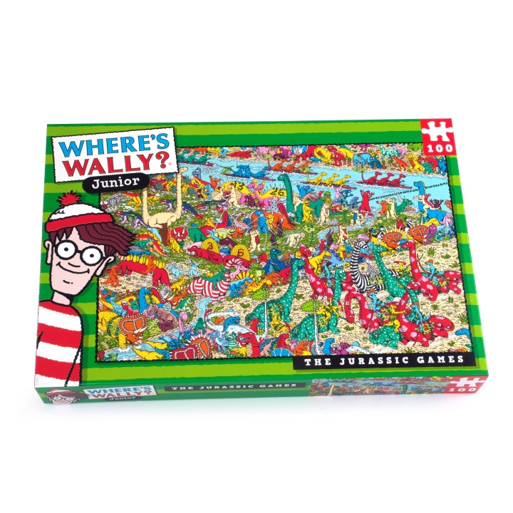 University Games Where\'s Wally - Jurassic 100 bitar (710-5965) i gruppen LEKSAKER, BARN- & BABYPRODUKTER / Leksaker / Barnpussel hos TP E-commerce Nordic AB (D22320)