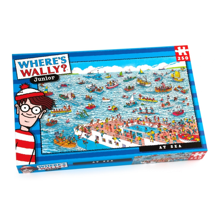 University Games Where\'s Wally - Till sjöss 250 bitar (710-5985) i gruppen LEKSAKER, BARN- & BABYPRODUKTER / Leksaker / Barnpussel hos TP E-commerce Nordic AB (D22323)