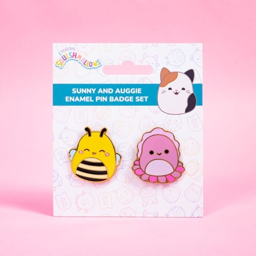 Squishmallows Broscher x 2 Sunny & Auggie - Vibrant i gruppen SPORT, FRITID & HOBBY / Roliga prylar / Samlarobjekt hos TP E-commerce Nordic AB (D22349)