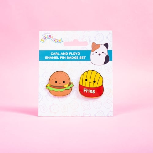 Squishmallows Pin Badges Carl & Floyd - 1,5 tum i gruppen SPORT, FRITID & HOBBY / Roliga prylar / Samlarobjekt hos TP E-commerce Nordic AB (D22351)